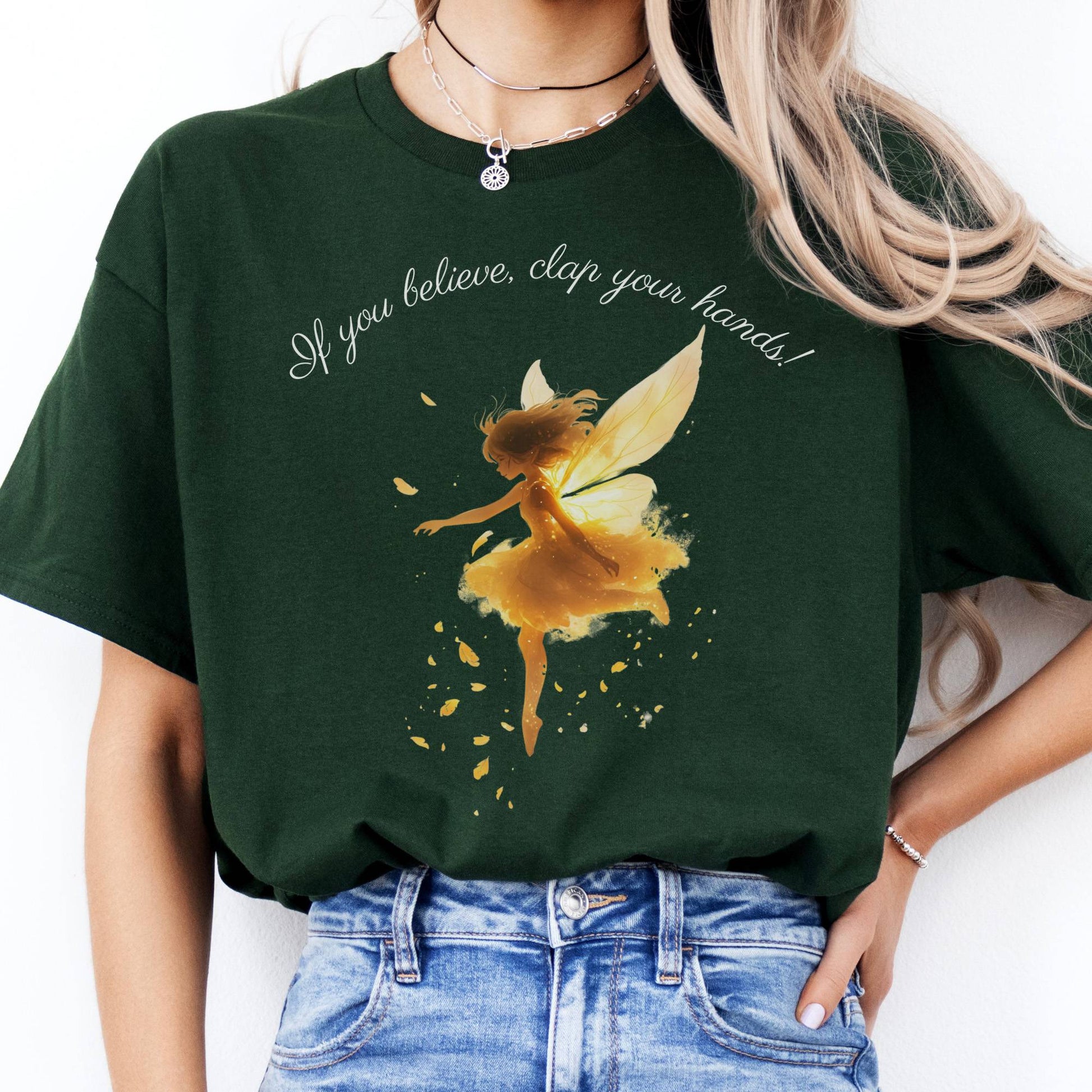 T-Shirts If You Believe Clap Your Hands Peter Pan T-Shirt The Mystic Eden