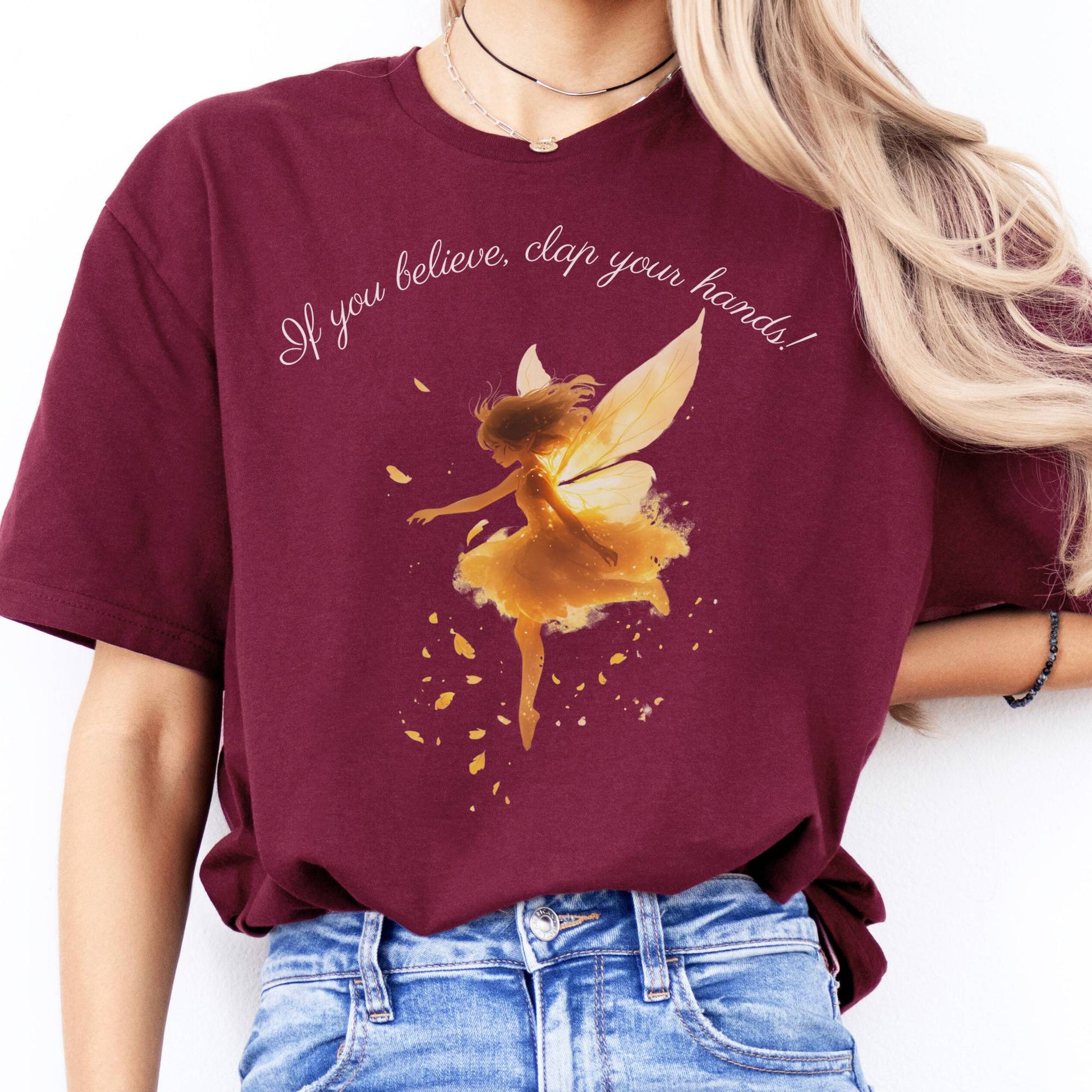 T-Shirts If You Believe Clap Your Hands Peter Pan T-Shirt The Mystic Eden
