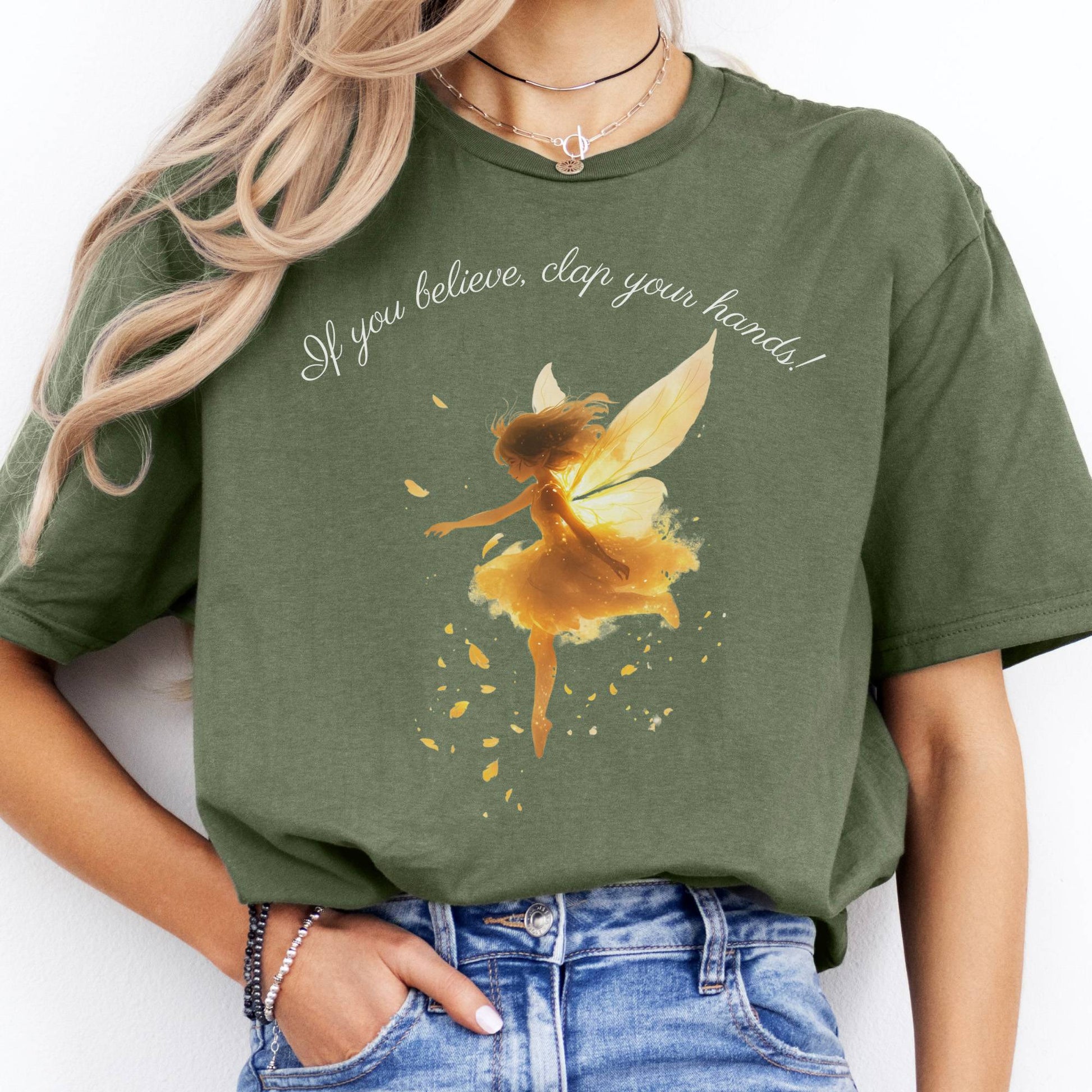 T-Shirts If You Believe Clap Your Hands Peter Pan T-Shirt The Mystic Eden