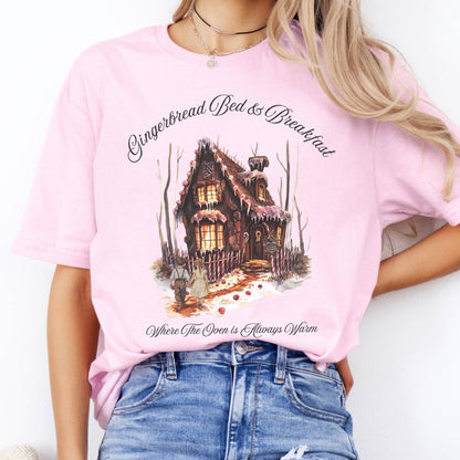 T-Shirts Gingerbread Bed & Breakfast Fairytale Halloween T-Shirt The Mystic Eden