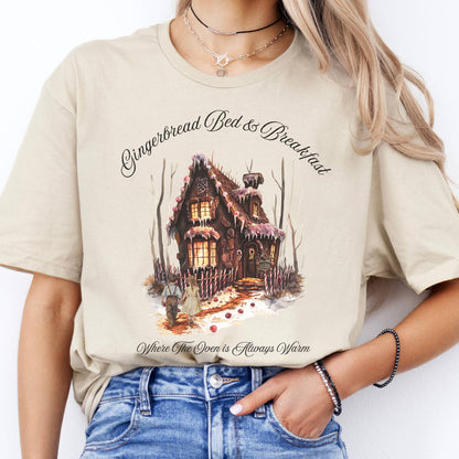 T-Shirts Gingerbread Bed & Breakfast Fairytale Halloween T-Shirt The Mystic Eden