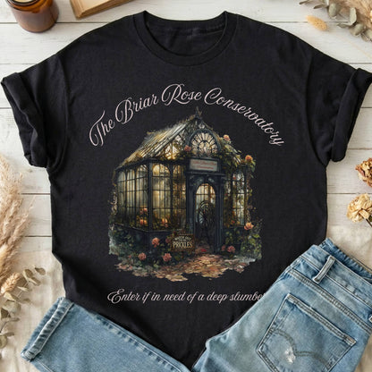 T-Shirts Black / S The Briar Rose Conservatory Fairytale T-Shirt The Mystic Eden