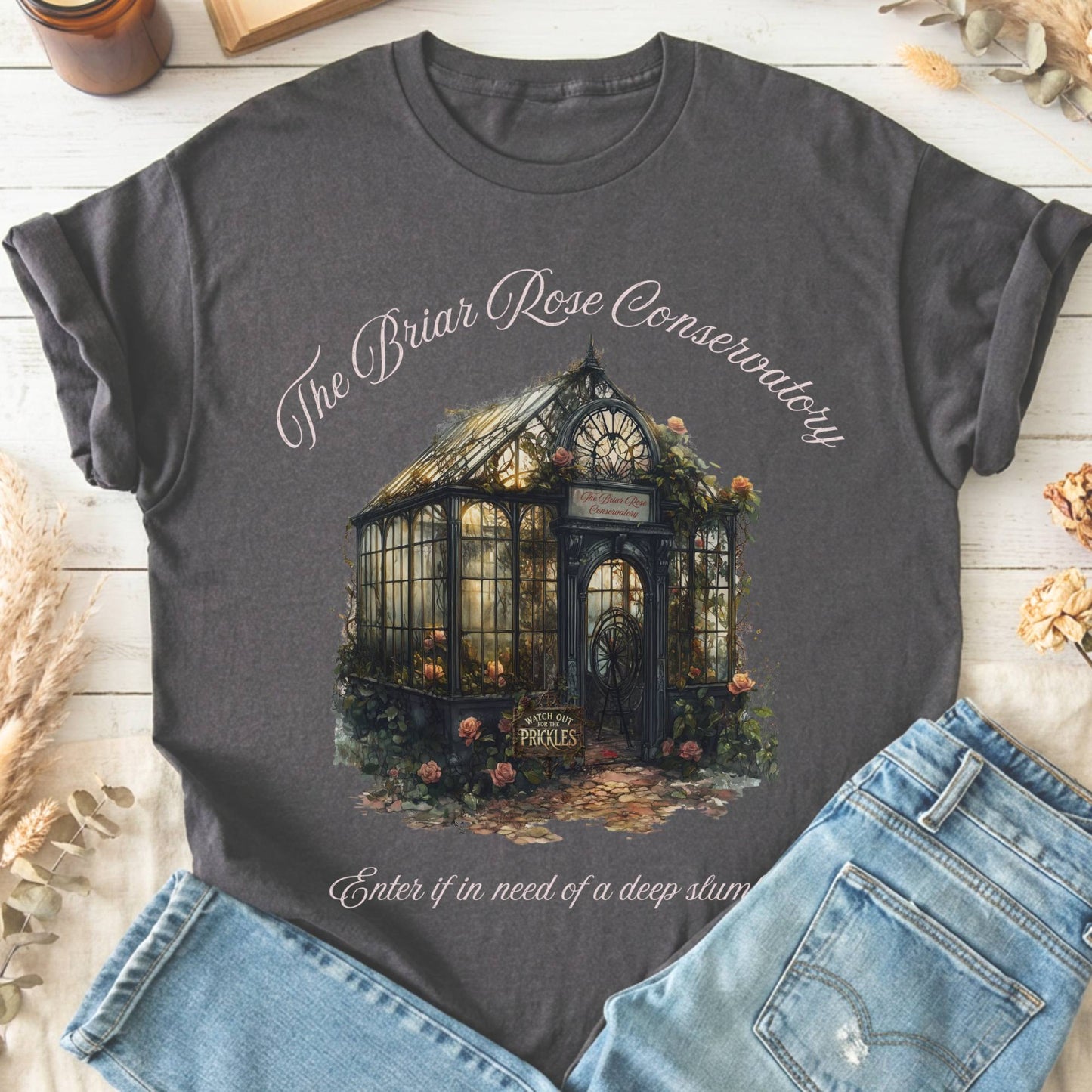 T-Shirts Charcoal / S The Briar Rose Conservatory Fairytale T-Shirt The Mystic Eden