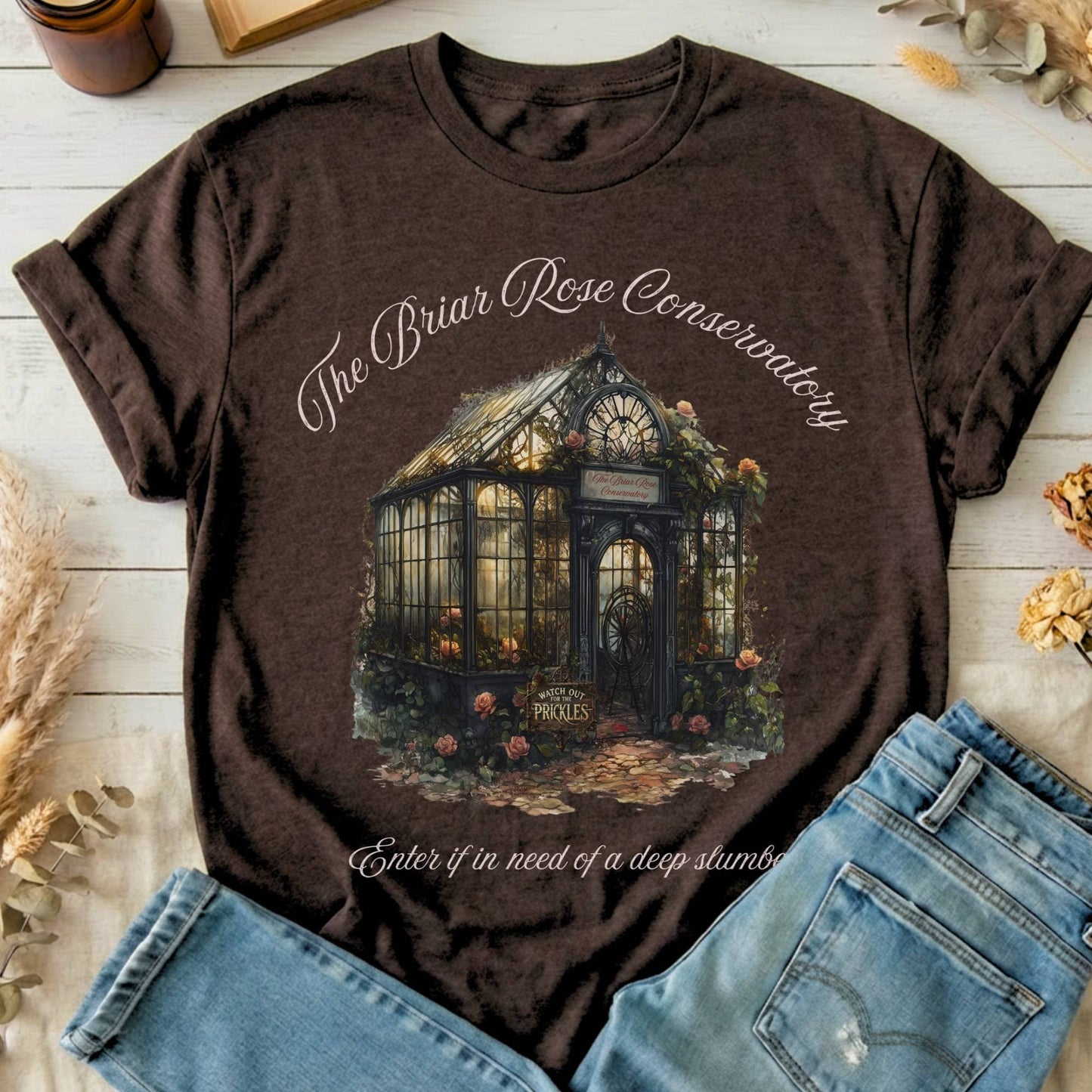 T-Shirts Dark Chocolate / S The Briar Rose Conservatory Fairytale T-Shirt The Mystic Eden