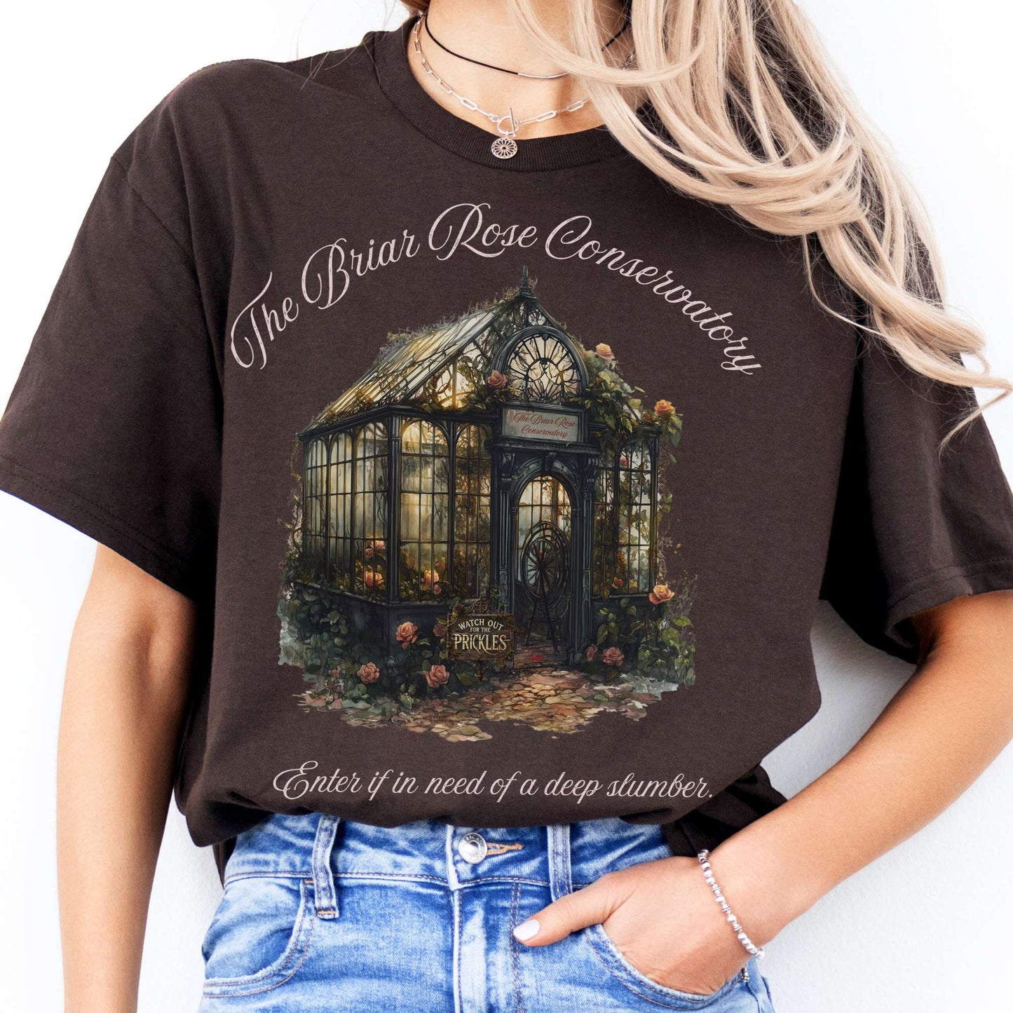 T-Shirts The Briar Rose Conservatory Fairytale T-Shirt The Mystic Eden