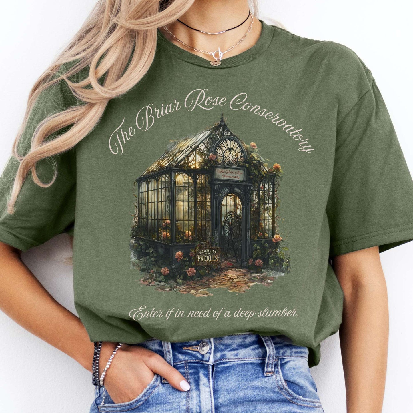 T-Shirts The Briar Rose Conservatory Fairytale T-Shirt The Mystic Eden