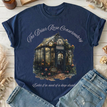 T-Shirts Navy / S The Briar Rose Conservatory Fairytale T-Shirt The Mystic Eden