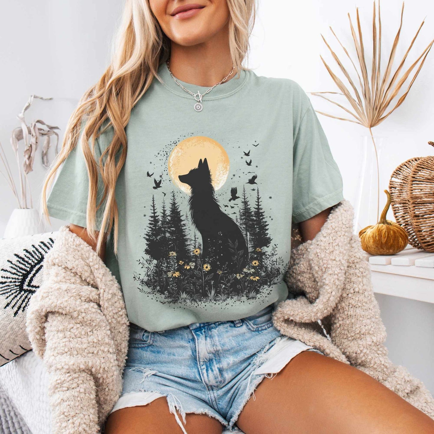 Mystical Moonlit Fox Shirt