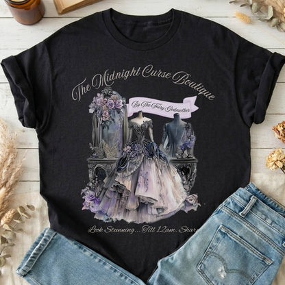 T-Shirts Black / S The Midnight Curse Boutique Fairytale T-Shirt The Mystic Eden