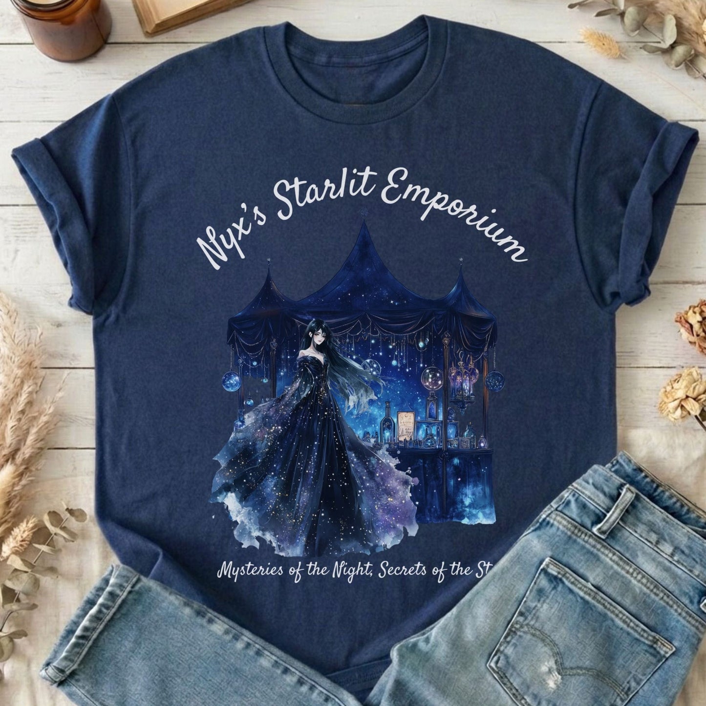 T-Shirts Navy / S Nyx's Starlit Emporium Greek Goddess T-Shirt The Mystic Eden