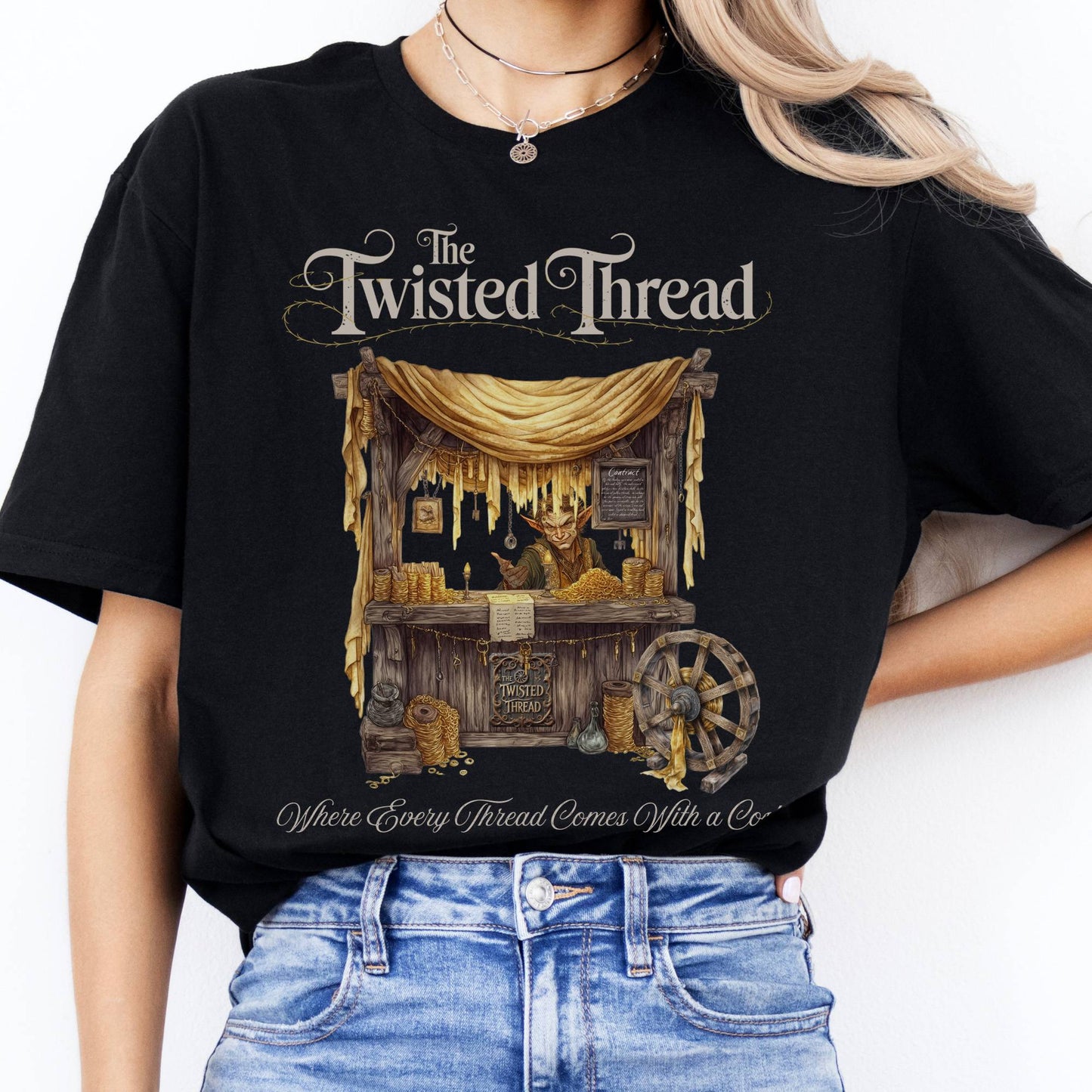 T-Shirts The Twisted Thread Rumpelstiltskin Fairytale T-Shirt The Mystic Eden