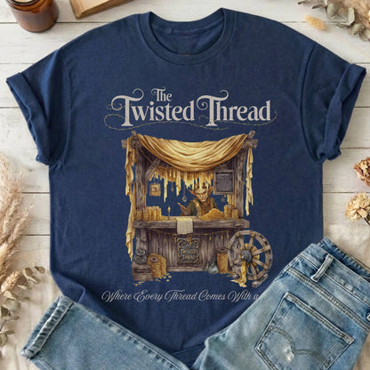 T-Shirts Navy / S The Twisted Thread  Rumpelstiltskin Fairytale T-Shirt The Mystic Eden