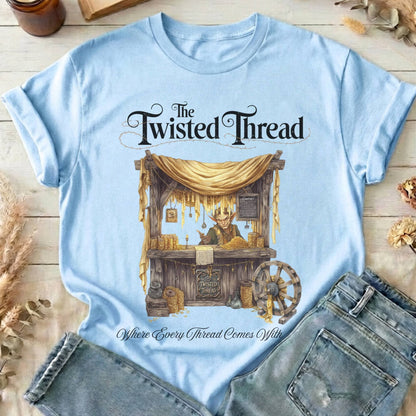 T-Shirts Light Blue / S The Twisted Thread  Rumpelstiltskin Fairytale T-Shirt The Mystic Eden