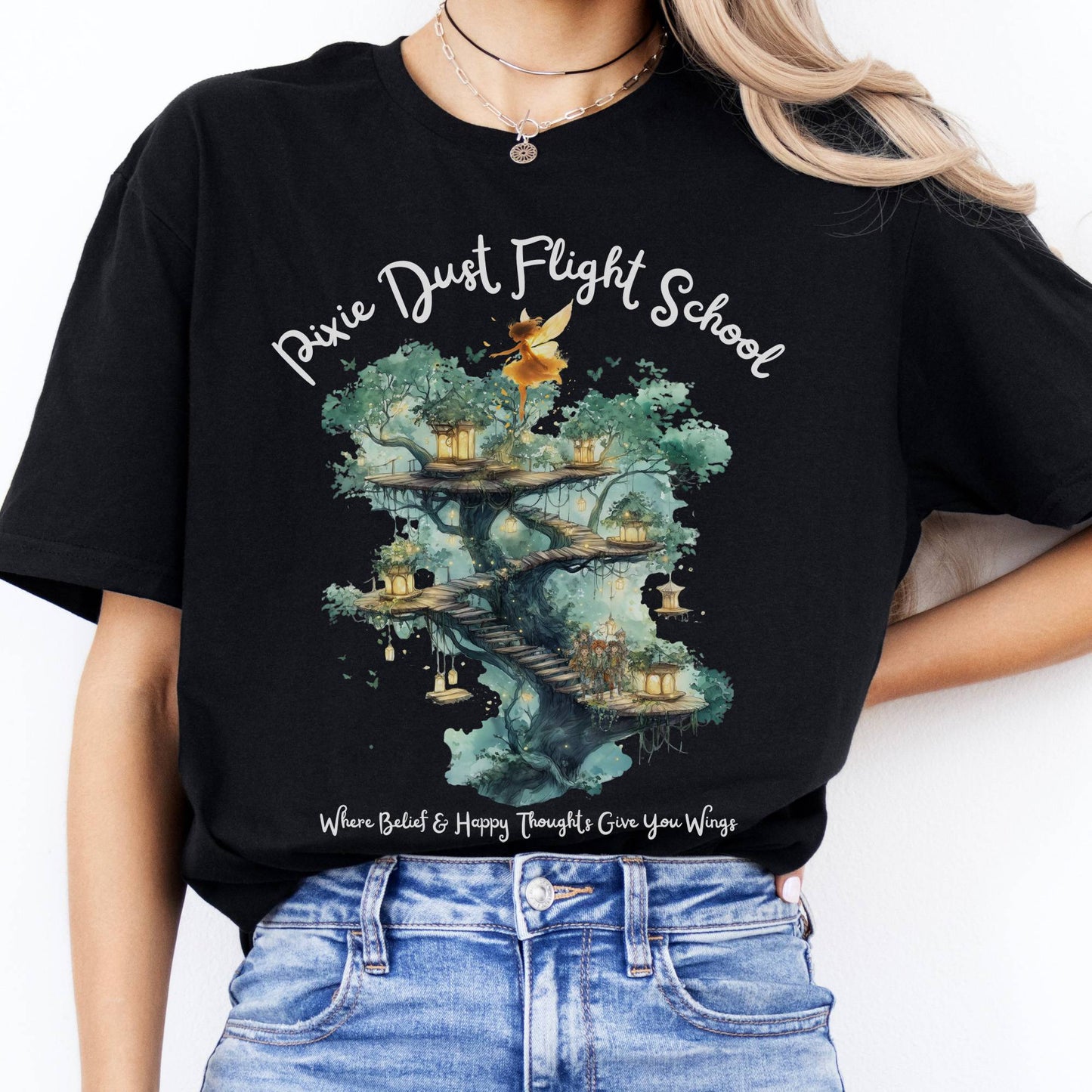 T-Shirts Pixie Dust Flight School Peter Pan T-Shirt The Mystic Eden