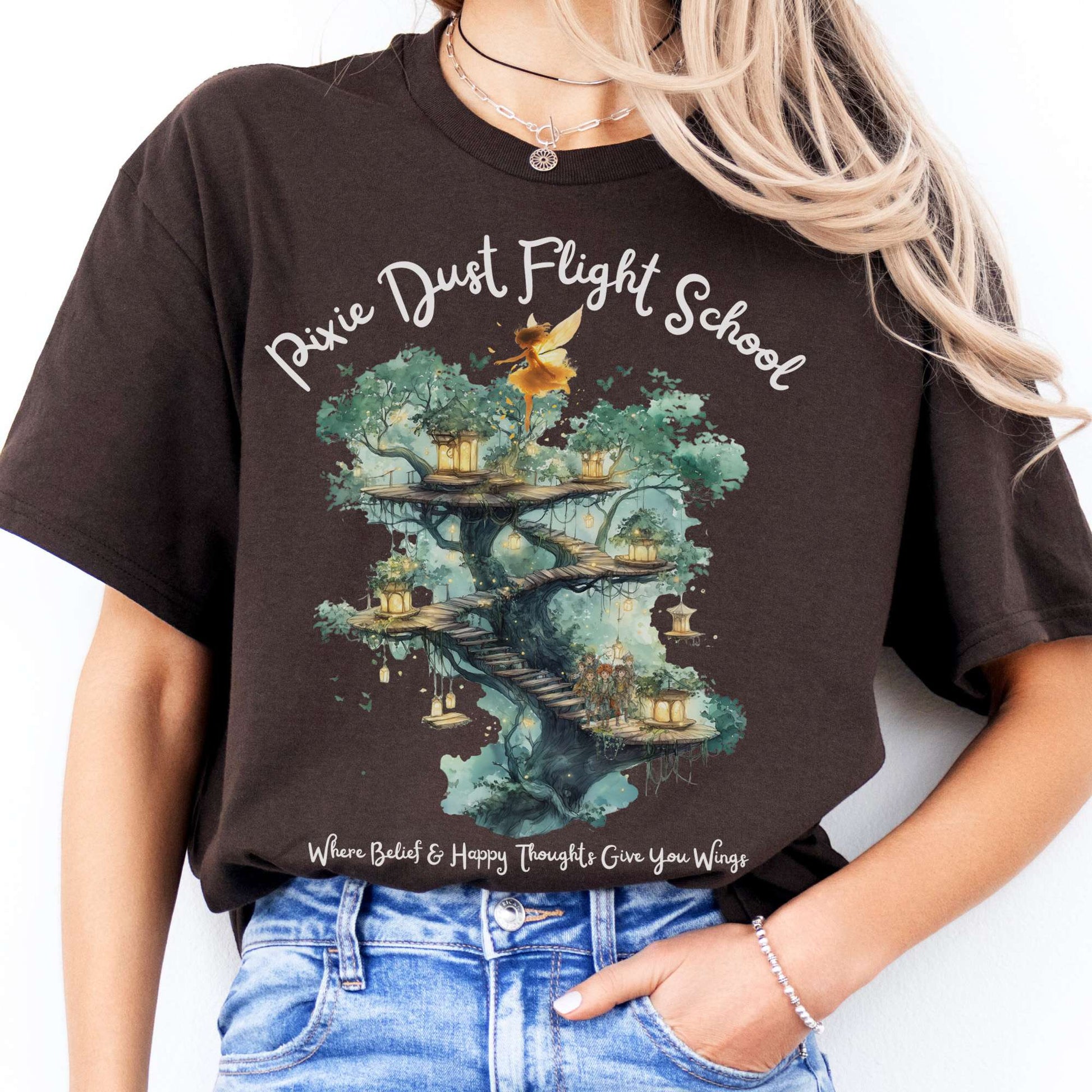T-Shirts Pixie Dust Flight School Peter Pan T-Shirt The Mystic Eden