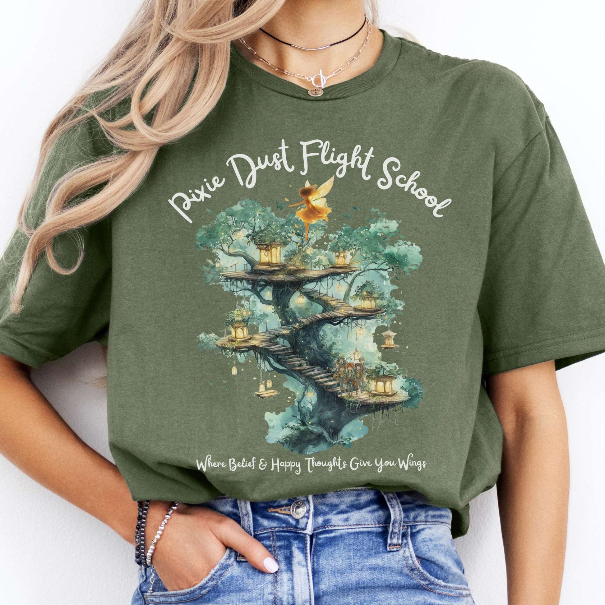 T-Shirts Pixie Dust Flight School Peter Pan T-Shirt The Mystic Eden