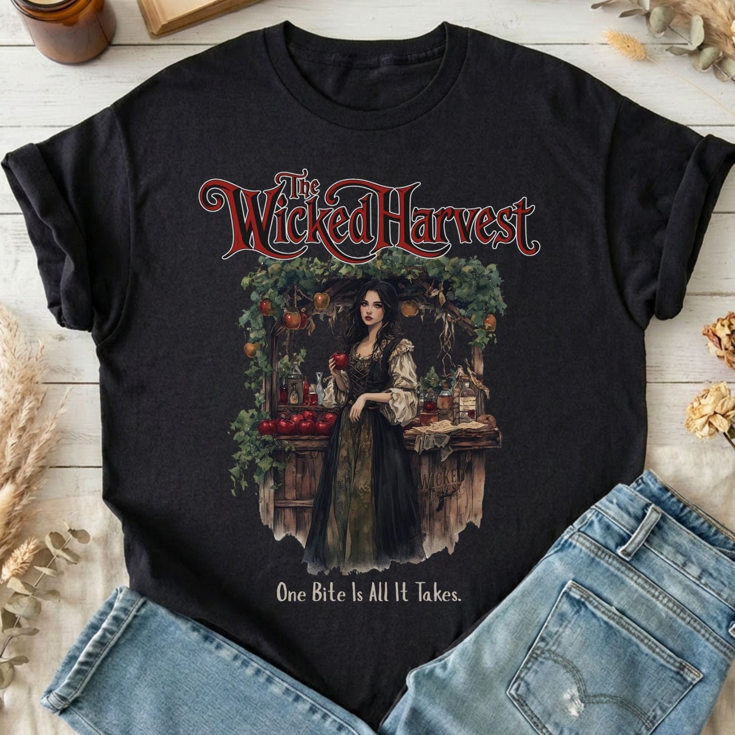 T-Shirts Black / S The Wicked Harvest Fairytale T-Shirt The Mystic Eden