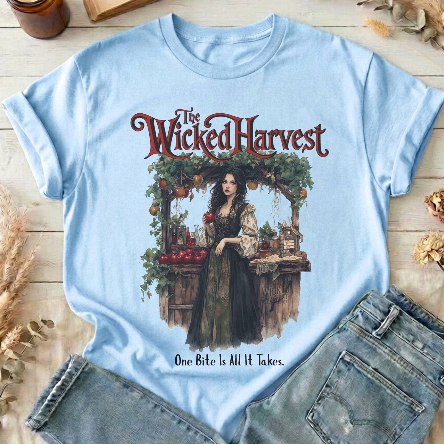 T-Shirts Light Blue / S The Wicked Harvest Fairytale T-Shirt The Mystic Eden