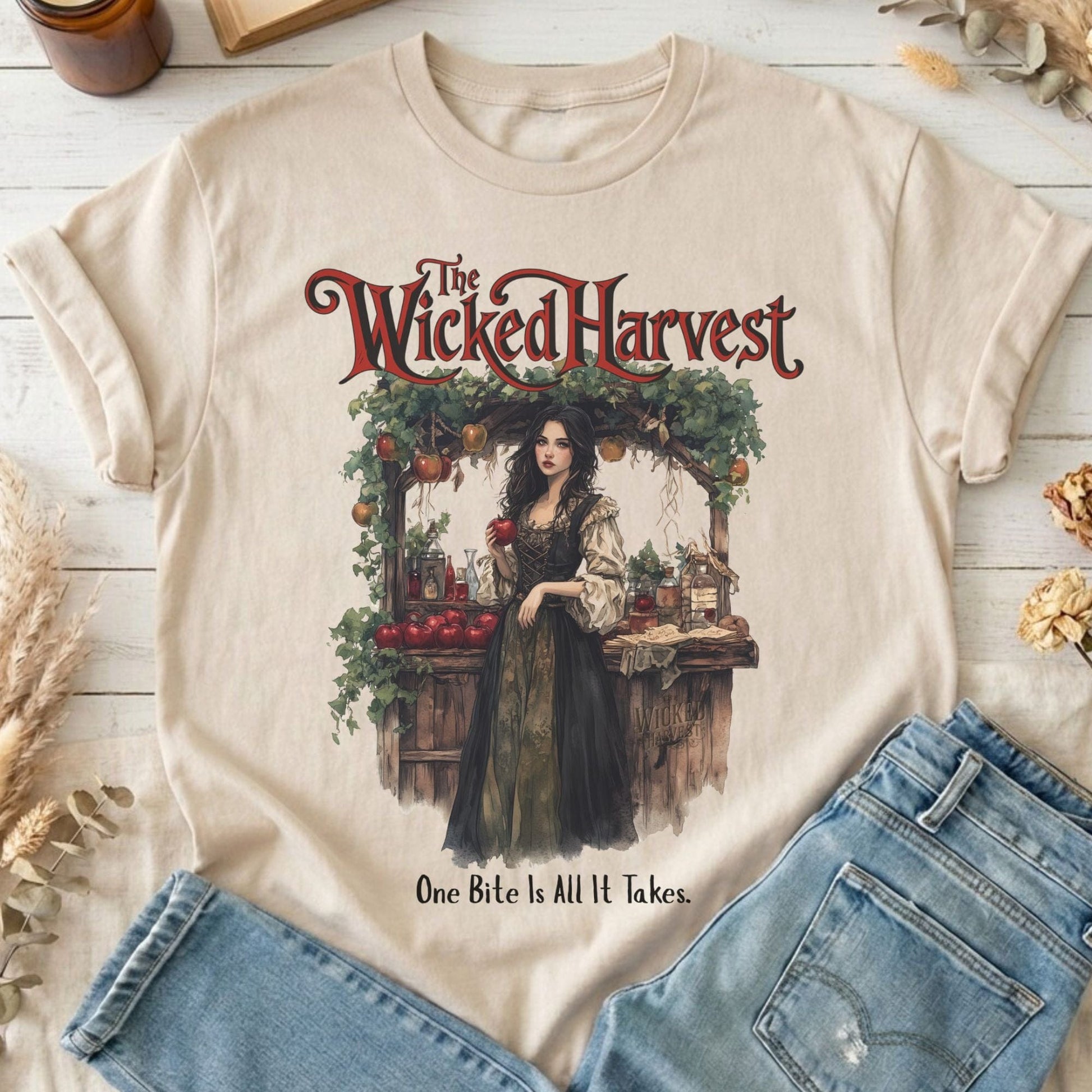 T-Shirts Sand / S The Wicked Harvest Fairytale T-Shirt The Mystic Eden