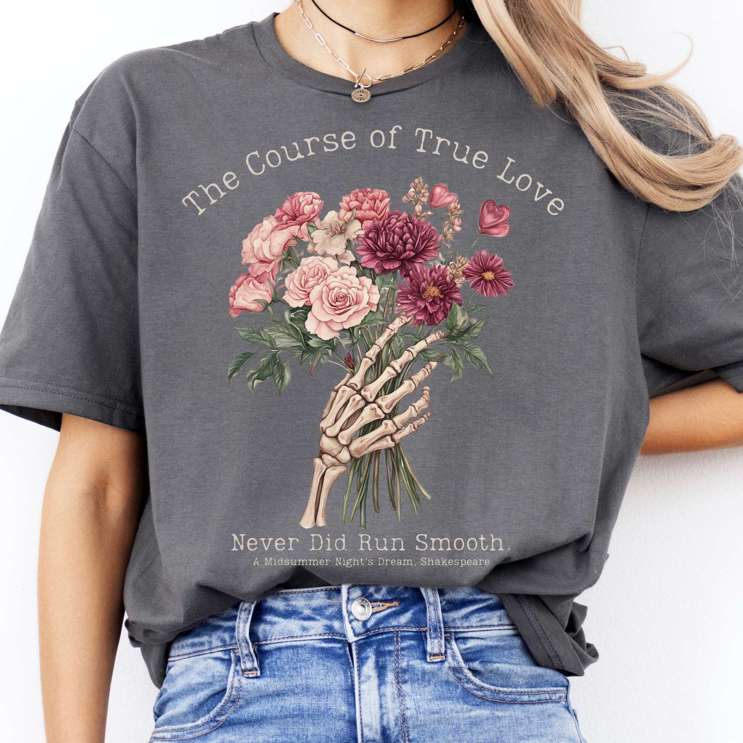 T-Shirts The Course of True Love Never Did Run Smooth Shakespeare T-Shirt The Mystic Eden