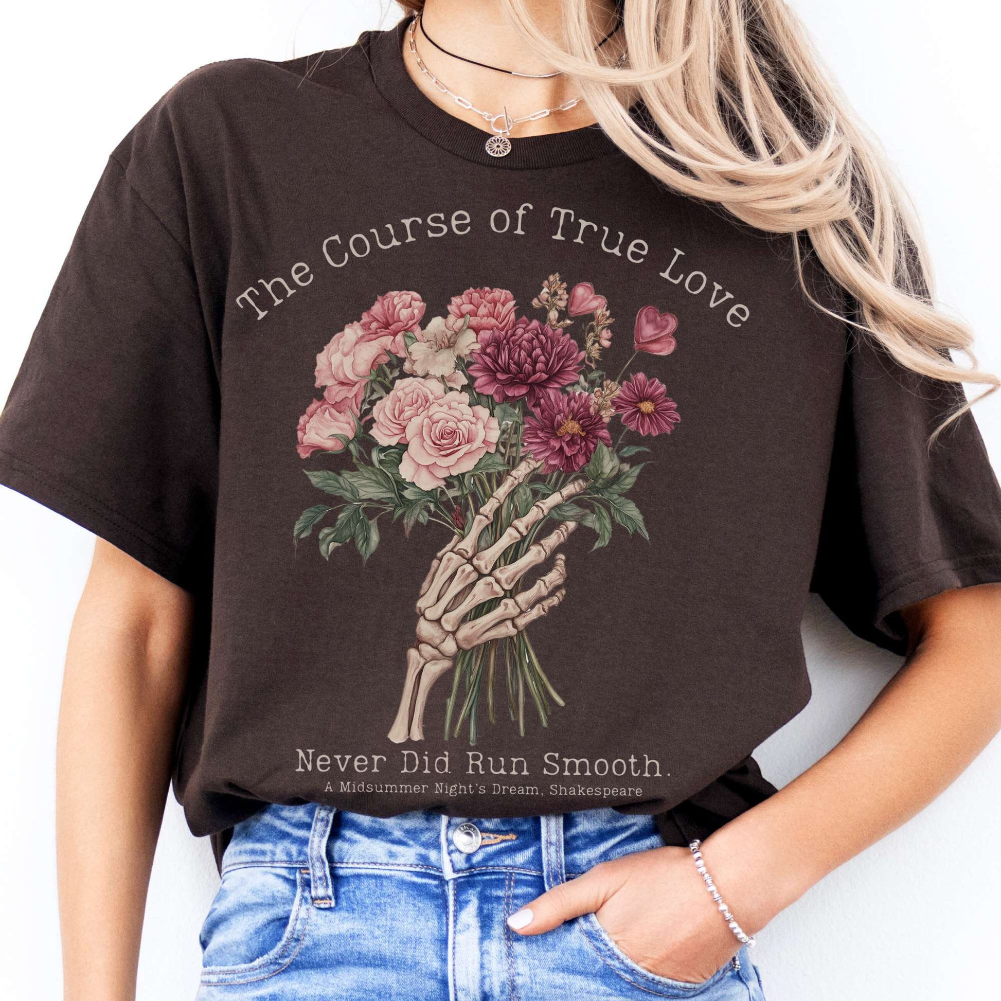 T-Shirts The Course of True Love Never Did Run Smooth Shakespeare T-Shirt The Mystic Eden