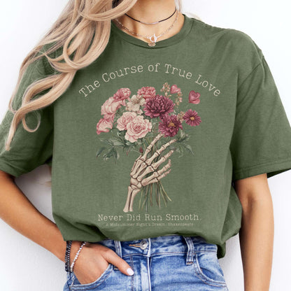 T-Shirts The Course of True Love Never Did Run Smooth Shakespeare T-Shirt The Mystic Eden