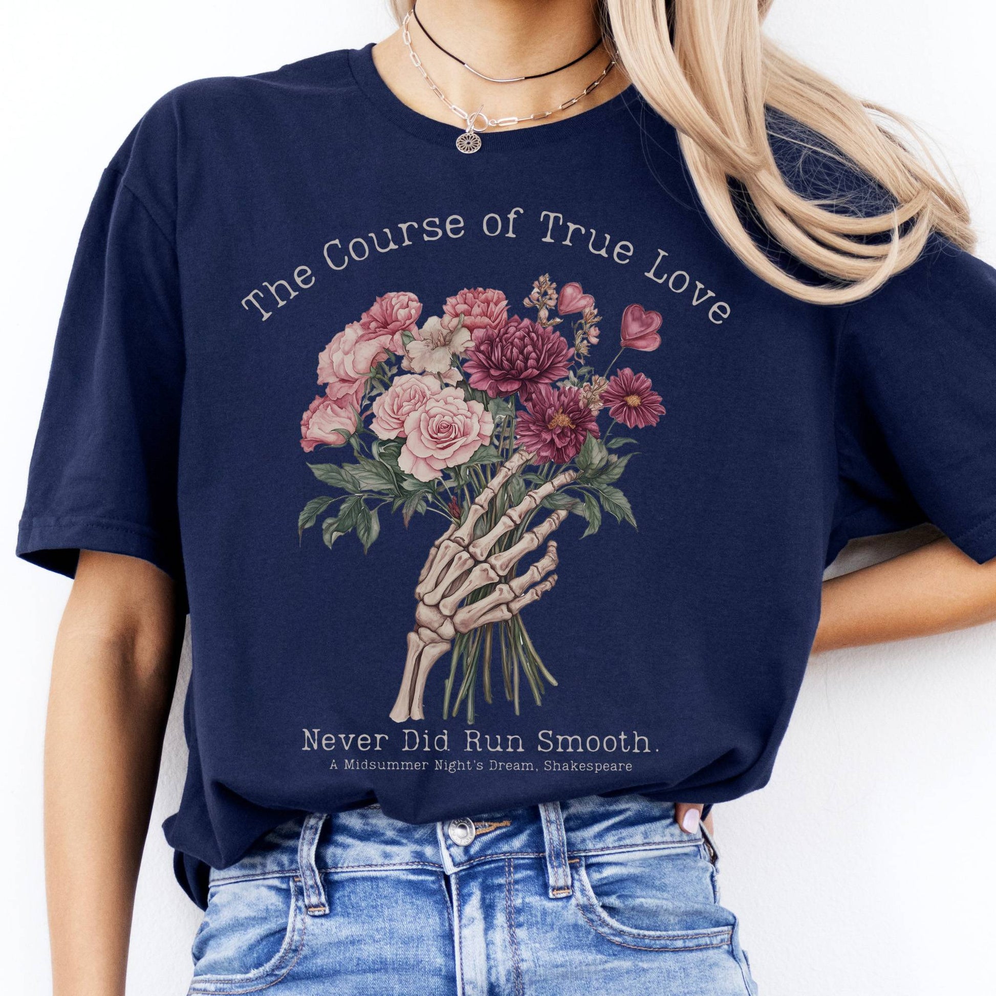 T-Shirts The Course of True Love Never Did Run Smooth Shakespeare T-Shirt The Mystic Eden