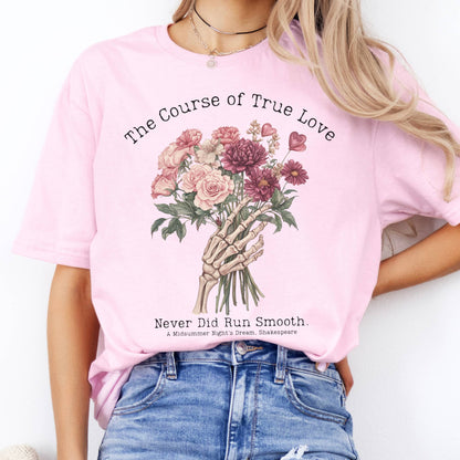 T-Shirts The Course of True Love Never Did Run Smooth Shakespeare T-Shirt The Mystic Eden