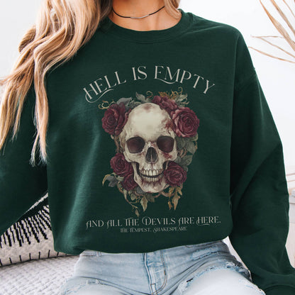Sweatshirt Hell Is Empty And All The Devils Are Here Shakespeare Sweatshirt The Mystic Eden