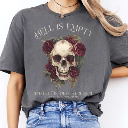 T-Shirts Hell Is Empty And All The Devils Are Here Shakespeare T-Shirt The Mystic Eden