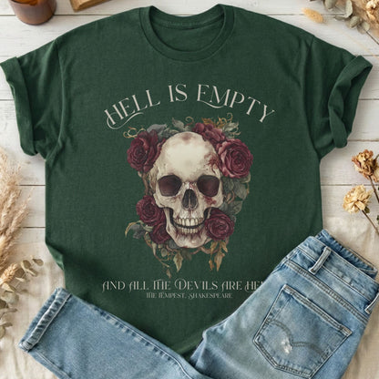 T-Shirts Forest Green / S Hell Is Empty And All The Devils Are Here Shakespeare T-Shirt The Mystic Eden