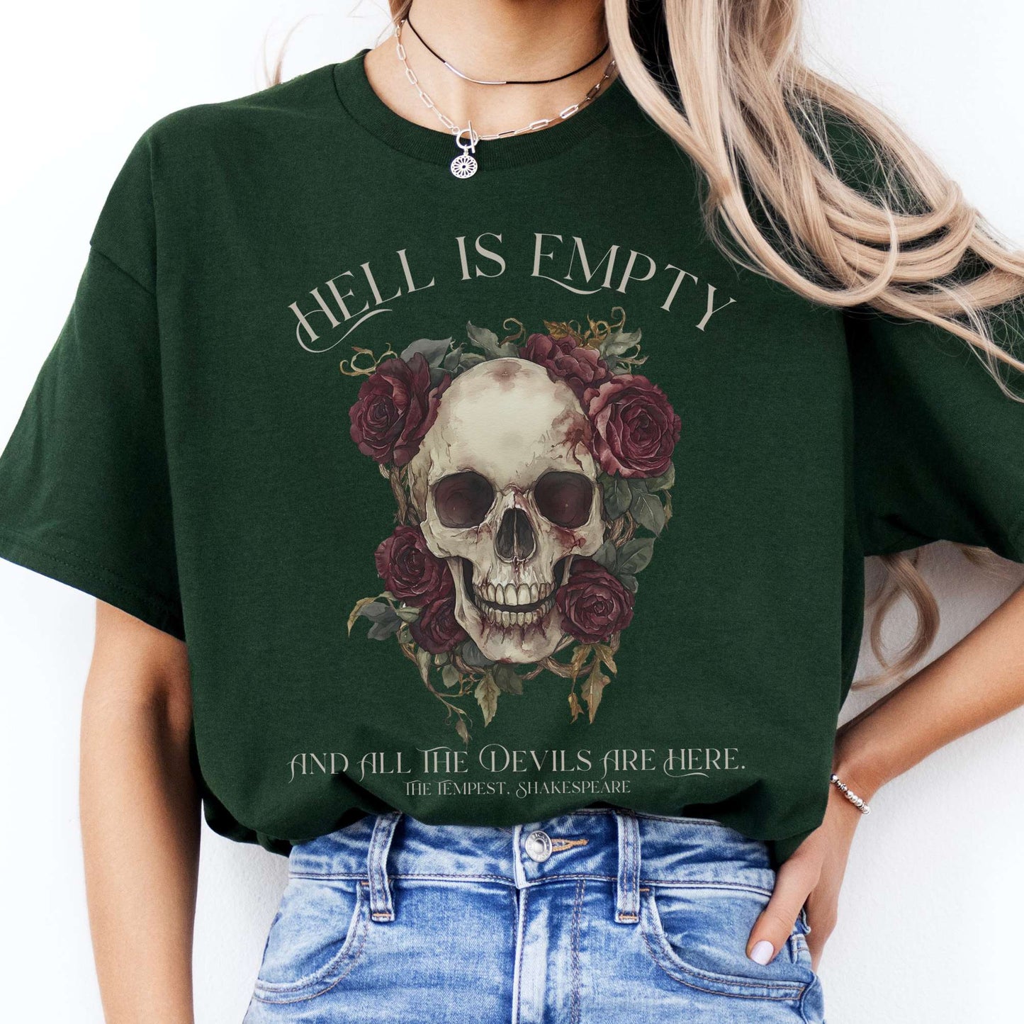 T-Shirts Hell Is Empty And All The Devils Are Here Shakespeare T-Shirt The Mystic Eden