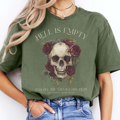 T-Shirts Hell Is Empty And All The Devils Are Here Shakespeare T-Shirt The Mystic Eden