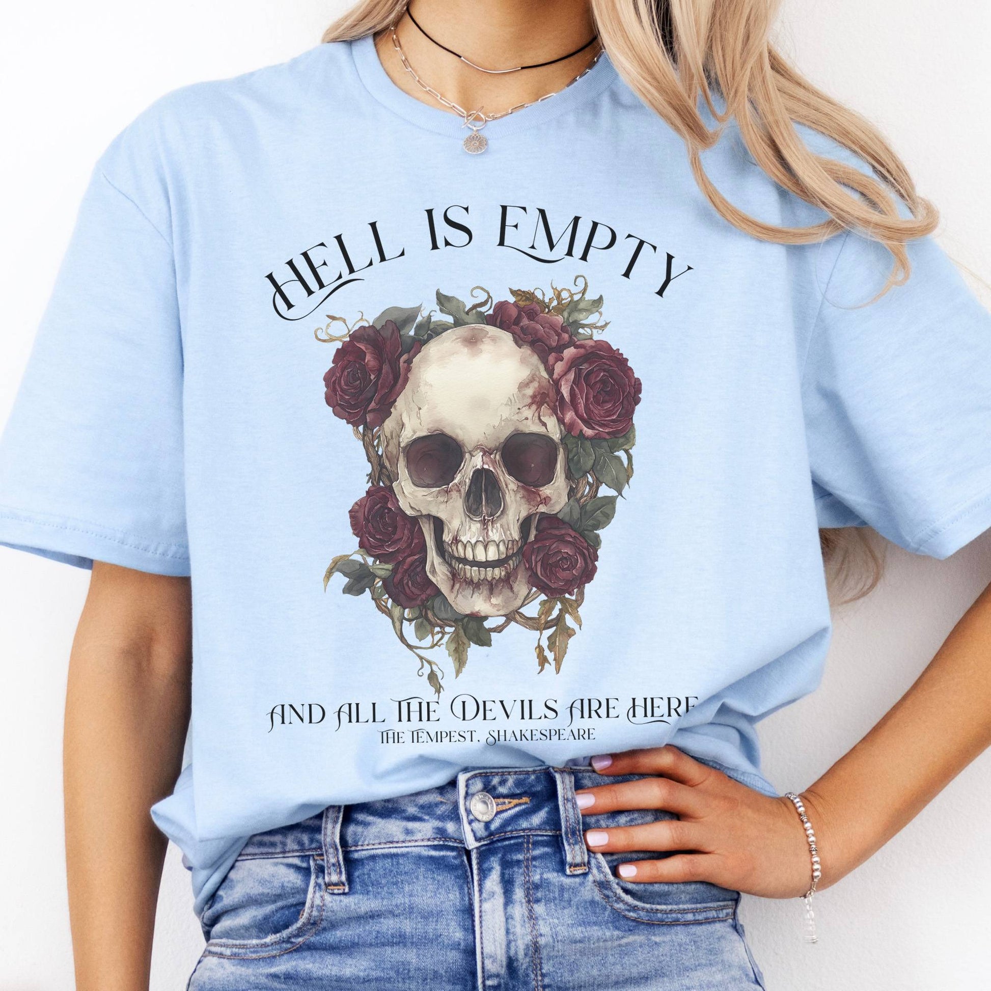T-Shirts Hell Is Empty And All The Devils Are Here Shakespeare T-Shirt The Mystic Eden