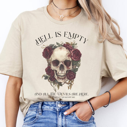 T-Shirts Hell Is Empty And All The Devils Are Here Shakespeare T-Shirt The Mystic Eden
