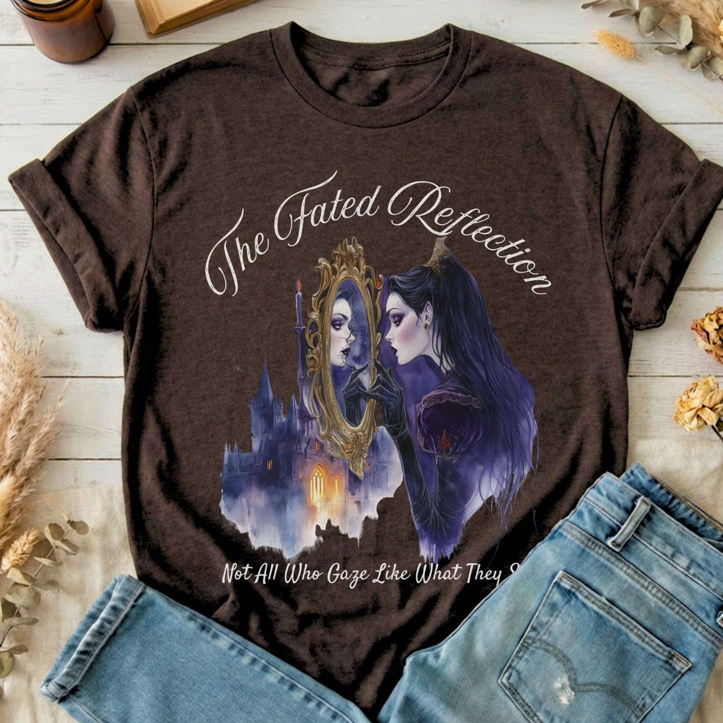 T-Shirts Dark Chocolate / S The Fated Reflection Evil Queen Fairytale T-Shirt The Mystic Eden