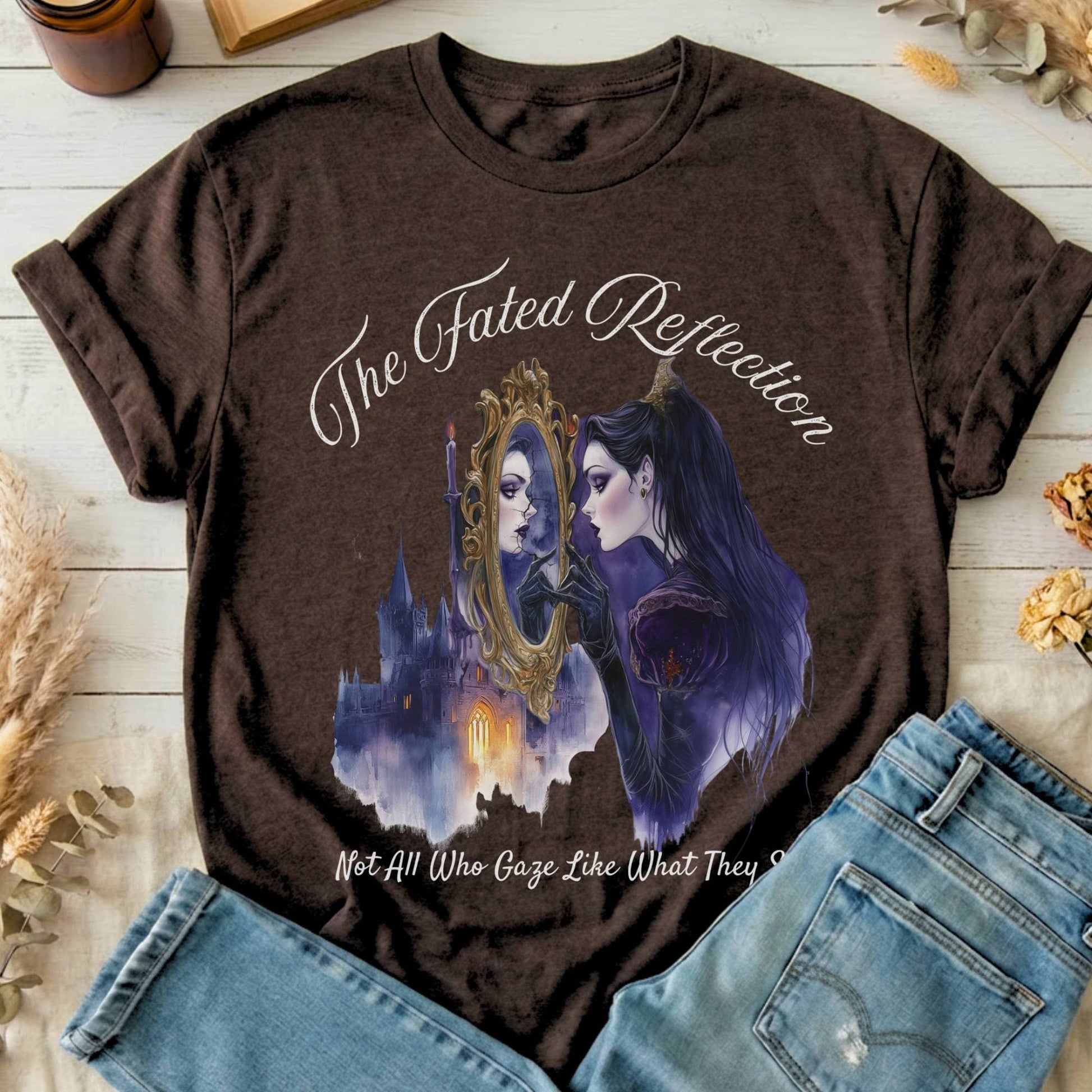 T-Shirts Dark Chocolate / S The Fated Reflection Evil Queen Fairytale T-Shirt The Mystic Eden
