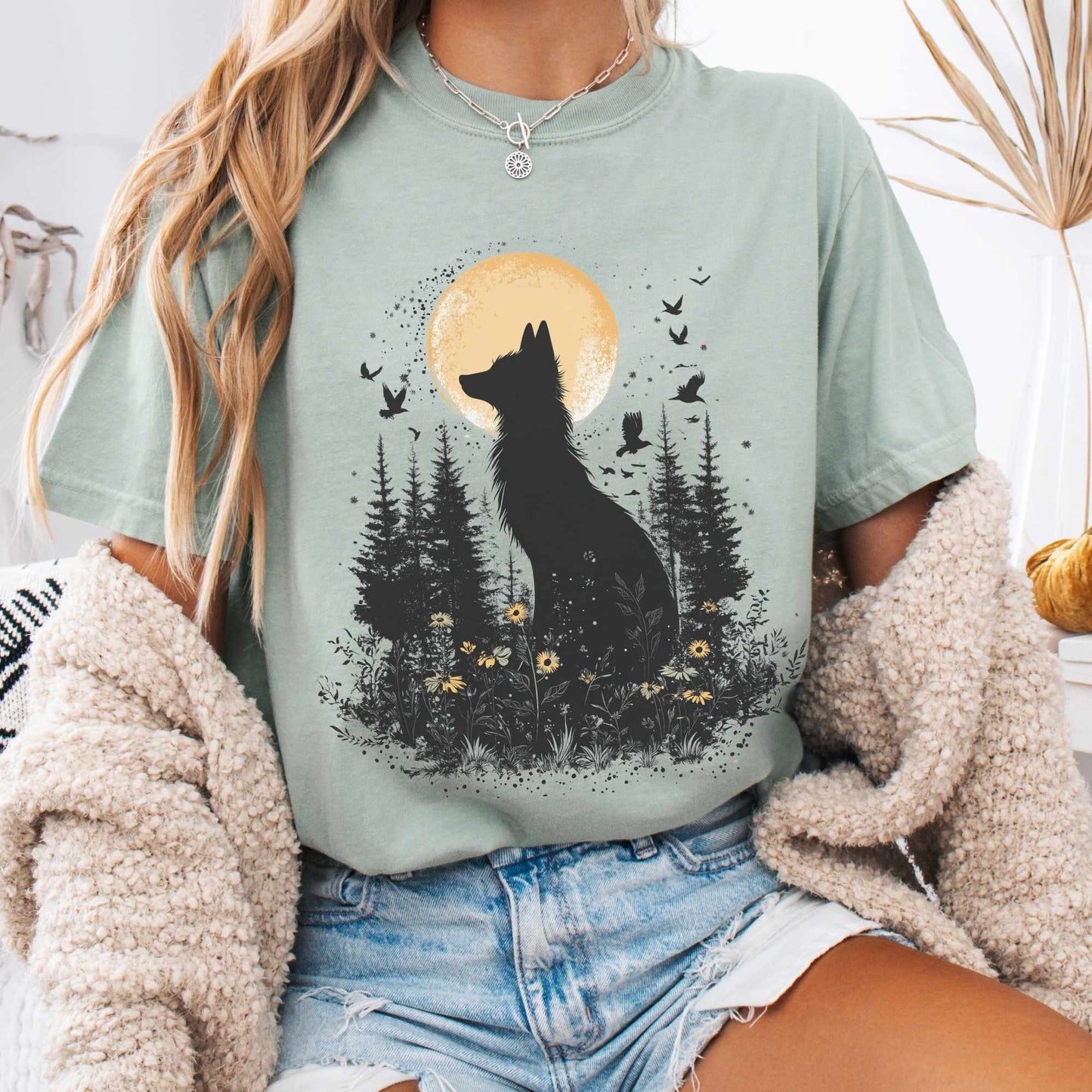 Mystical Moonlit Fox Shirt