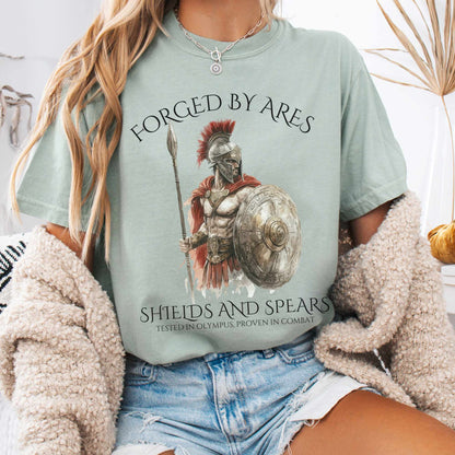 Forged By Ares Shields And Spears Tee