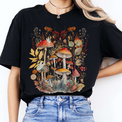 T-Shirt Mushroom Cottagecore T-Shirt The Mystic Eden