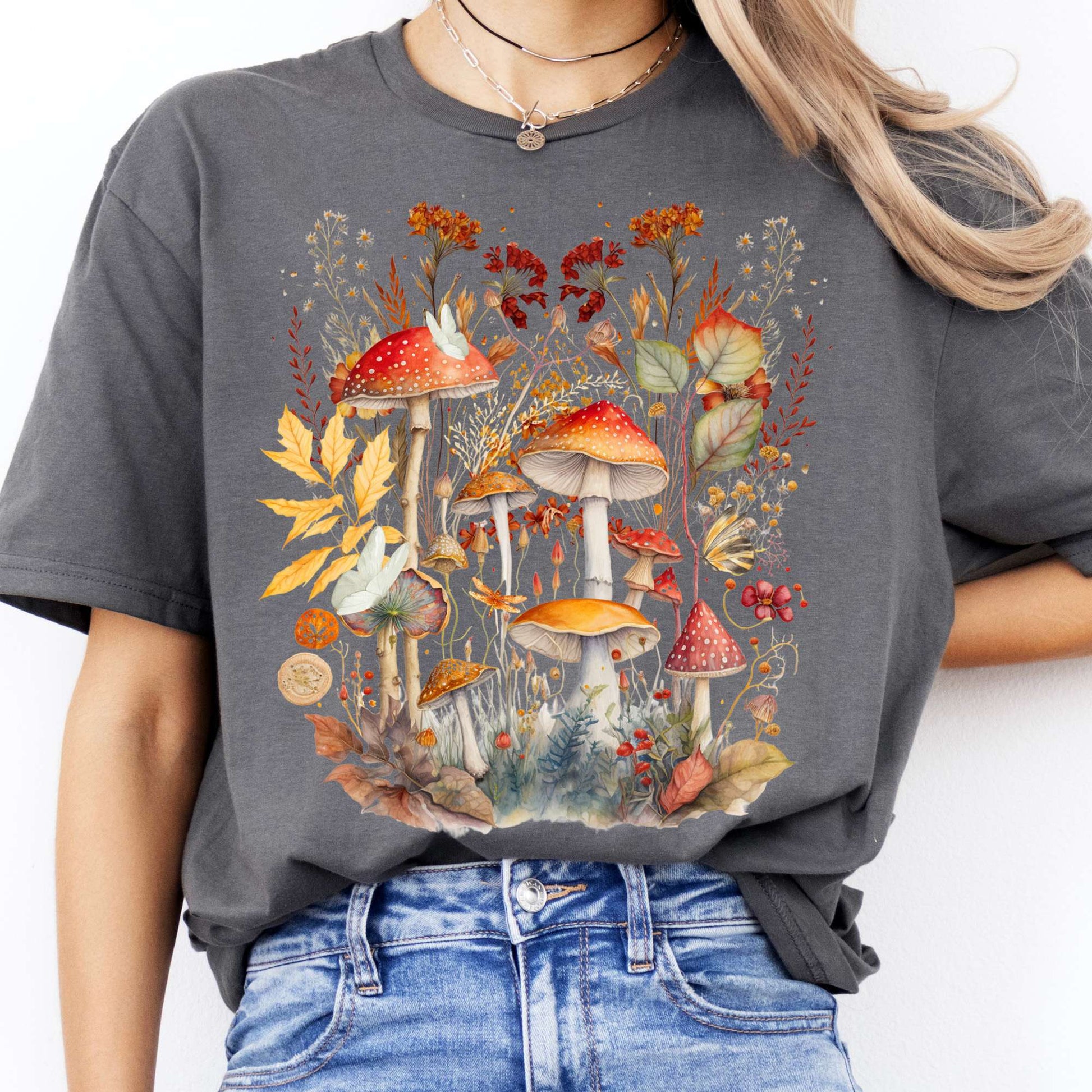 T-Shirt Mushroom Cottagecore T-Shirt The Mystic Eden