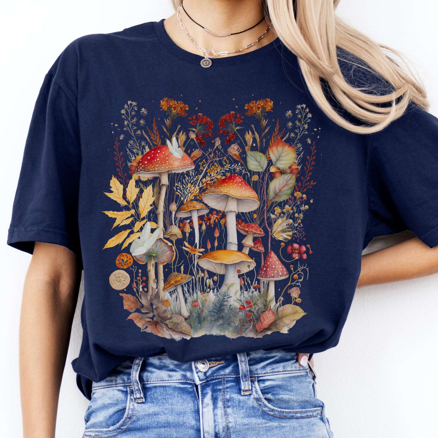 T-Shirt Mushroom Cottagecore T-Shirt The Mystic Eden
