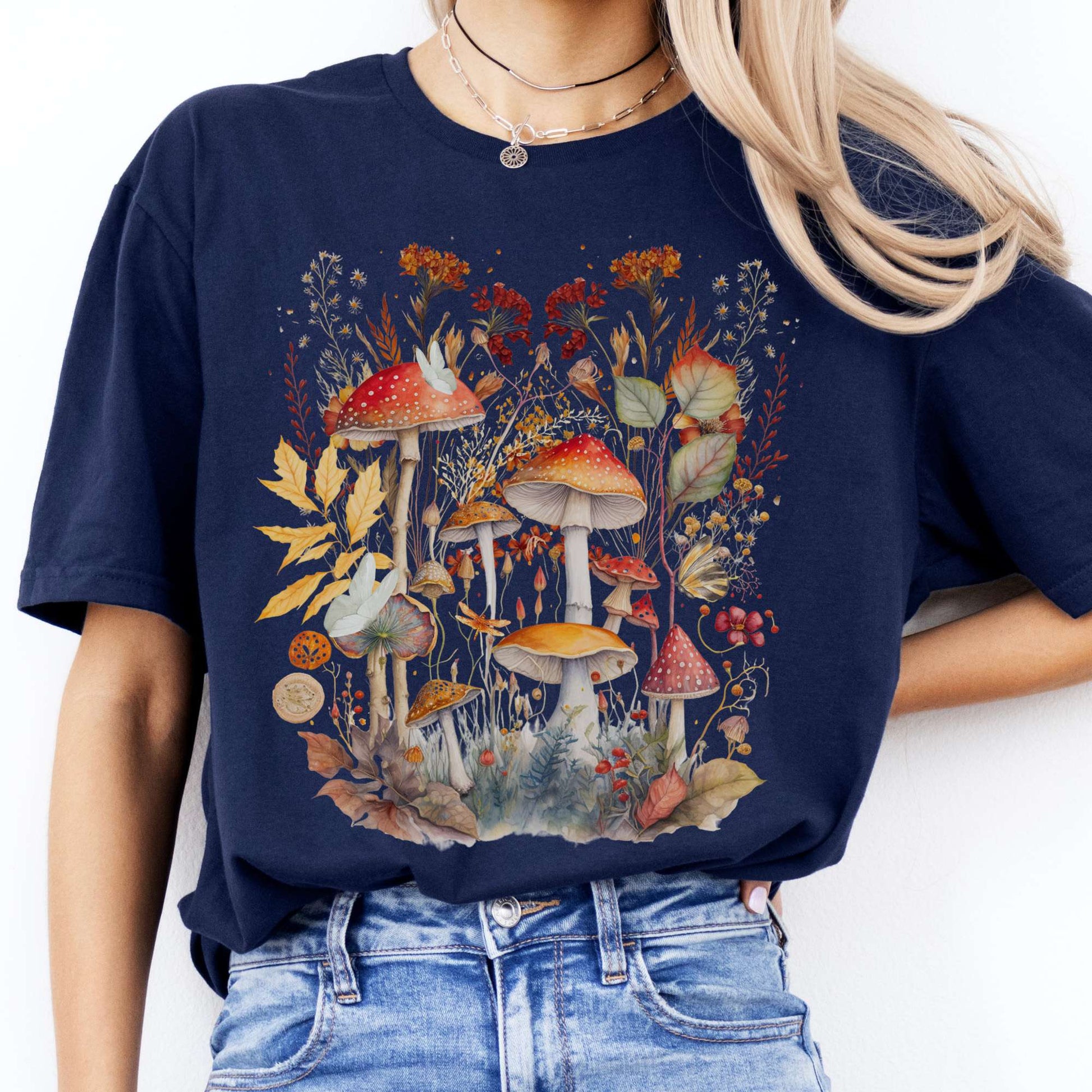 T-Shirt Mushroom Cottagecore T-Shirt The Mystic Eden