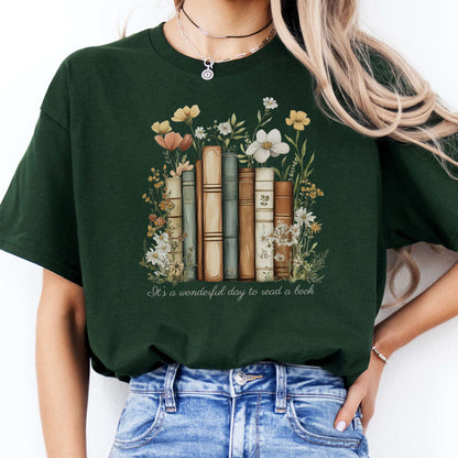 T-Shirt It's A Wonderful Day To Read A Book T-Shirt The Mystic Eden