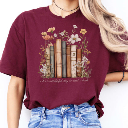 T-Shirt It's A Wonderful Day To Read A Book T-Shirt The Mystic Eden