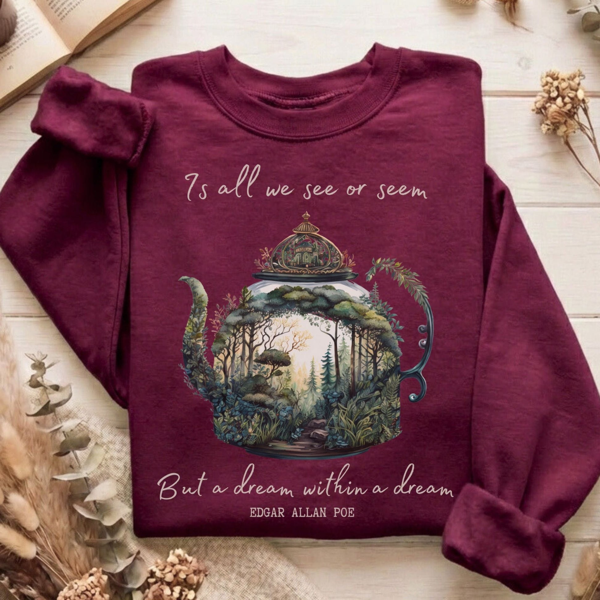 Sweatshirt Maroon / S Design 35 Sweatshirt The Mystic Eden