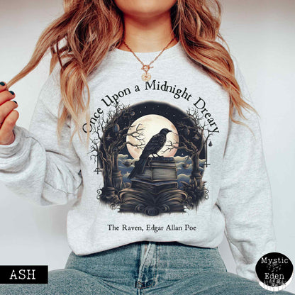 Edgar Allan Poe Sweatshirt - Once upon a midnight dreary