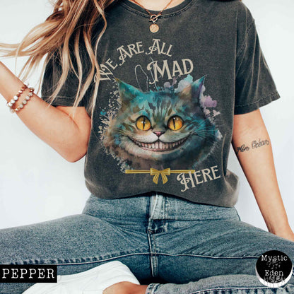 Vintage Cheshire Cat Alice in Wonderland T-Shirt