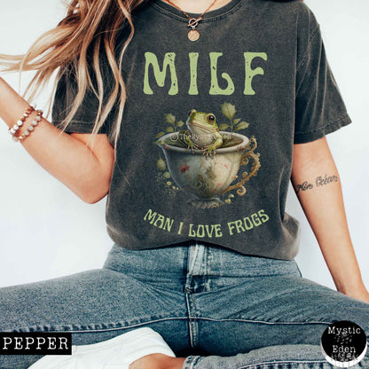 Man I Love Frogs Cottagecore Shirt