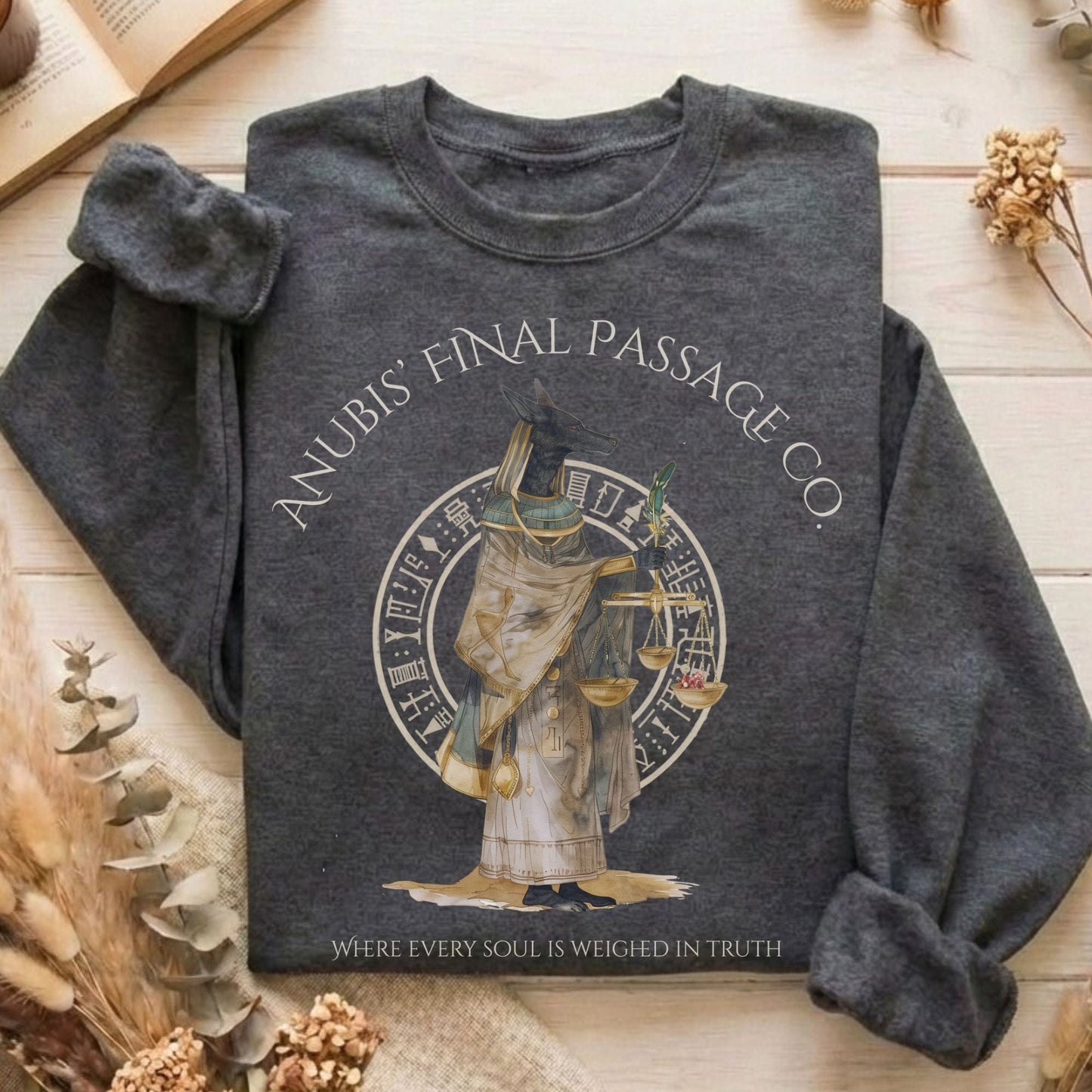 Sweatshirt Dark Heather / S Design 261 Crewneck Sweatshirt The Mystic Eden